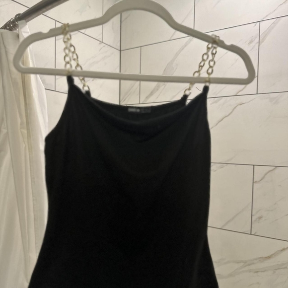 SHEIN Women's Black and Gold Vest - Picture 3 of 4